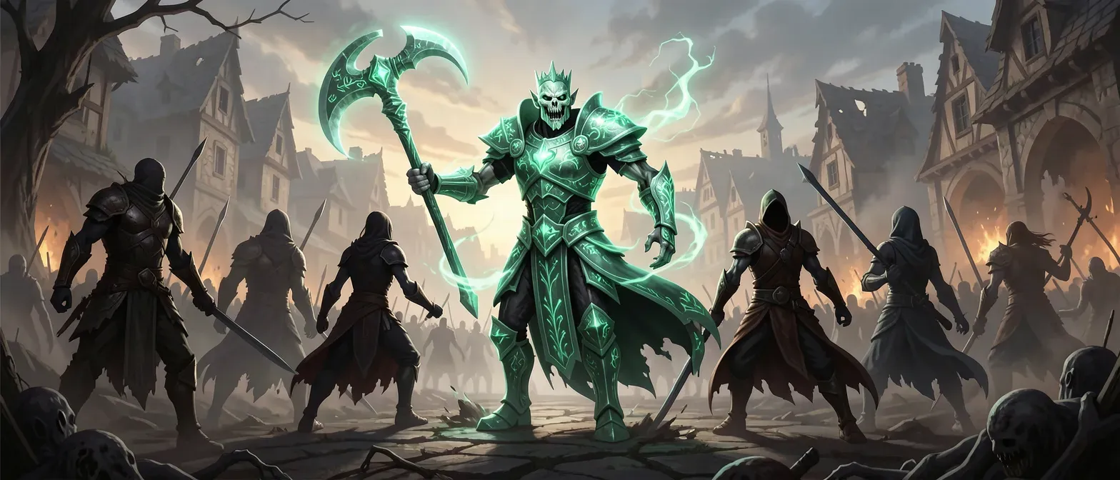 The old kingdom of Zelda with its zombie slayer king zed and 
The 12 villages of elite warriors 
Hosting these races
Ninji of the tiger
Ki cobra of the zen
Dohi of the demons 
Ezriai of the forst 
Xroi of the European 
Ameri of the America's 
Koi of the time 

Alone with some other races and lands of the zombies and domestic creatures of high power 

But warriors get trained by the king himself as the strongest slayer in history with a technique called the grim reaper slash that uses his weapon the sickle of the demonic dragon 

The warriors must choose weapons that fit them with the acceptance of their partner inside each weapon created by legendary creatures

With thousands of zombies and hordes of other dangerous creatures.
 Its the warriors jobs after earning the right to train with the king to become slayers a core of 4 that work together to reclaim ruined villages and the lands of the undying  with the zombie king Redman commanding his armies 

In this crazy world humans work with the other races to become powerful and retake the world from the hordes of undead and creatures so awful nightmares can not contain them.