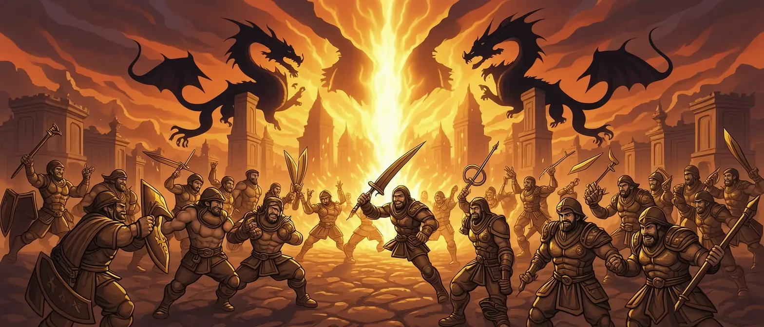 A world that works with ''cubic'' energy waves and dragons are like gods for the people. People often work as adventurers for the ''Guilt'', a mysterious organisation, occuping in dungeons and fighting monsters. Something is hidden in the history of this world thought, a secret war underneath...