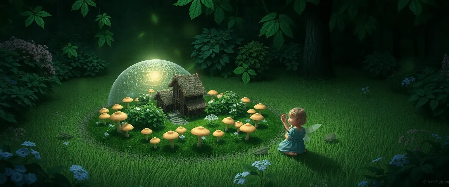 in a world where magic is real, a village of peace and harmony is disrupted when fairies begin to disappear in the night and their homes vanish without a sound The players must figure out how and why this is happening and stop their village from disappearing.
At the start of the campaign, there have already been days of disappearances, one fairy, and one house each day. no one sees where they go. The circle of mushrooms that surrounds the village, unbeknownst to all the townsfolk and players, creates a dome of safety around the village and keeps them ignorant to the outside world. the dome is becoming weak, but why?
The village is actually a tiny tiny area in a humans backyard, and a child is picking flowers and mushrooms in the fairy circle and this is causing the weakening of the dome