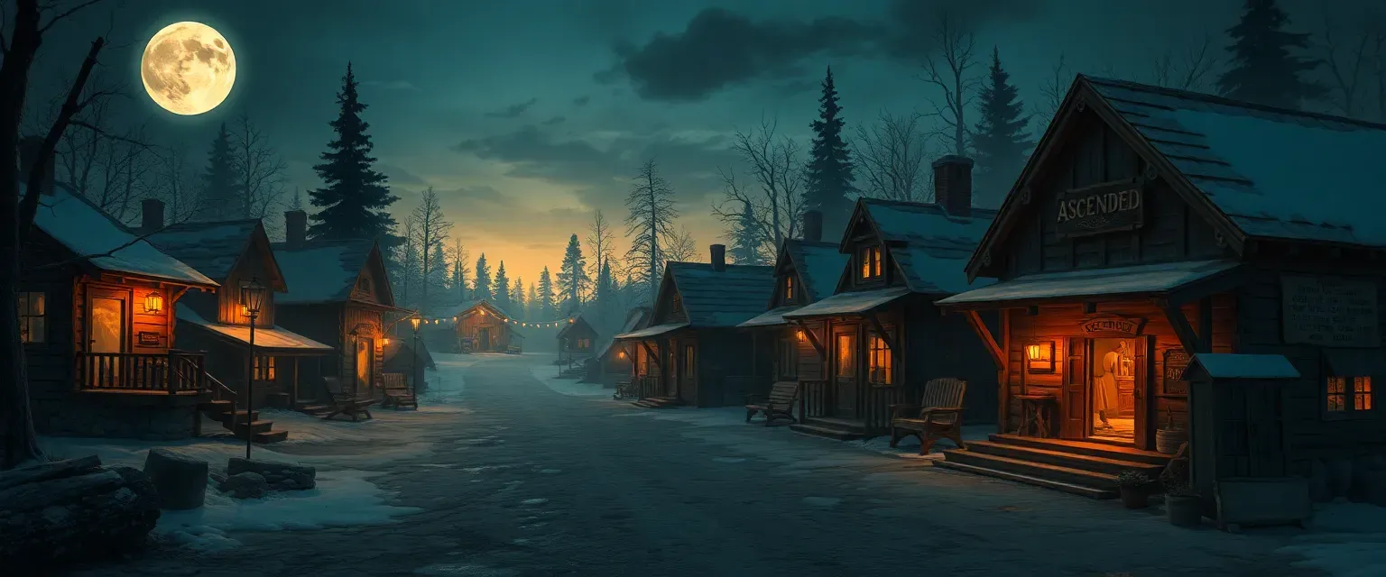 Character image for The Vanishing Village
There were no signs of struggle. No blood, no bodies, no survivors. Just one word carved deep into stone: 'ASCENDED.'
A month ago, the bustling frontier settlement of Garwood went silent.
Cut oft trom trade, messages, and patrols, all responses trom the town went silent overnight. The party is hired to check on the town. They find livestock left unfed, fires still warm in the hearths, and half-eaten meals resting on rotting plates, all without a single soul in sight.
As the party investigates further, they find there are no signs of struggle-no blood, no tracks, no footprints beyond the party's. The only thing the players find is a single word carved into every home. ASCENDED.
At night, the players see strange lights drifting through the trees and hear ghostly chanting at dusk. While nobody seems to be there, the players can't help but feel like they are being watched.