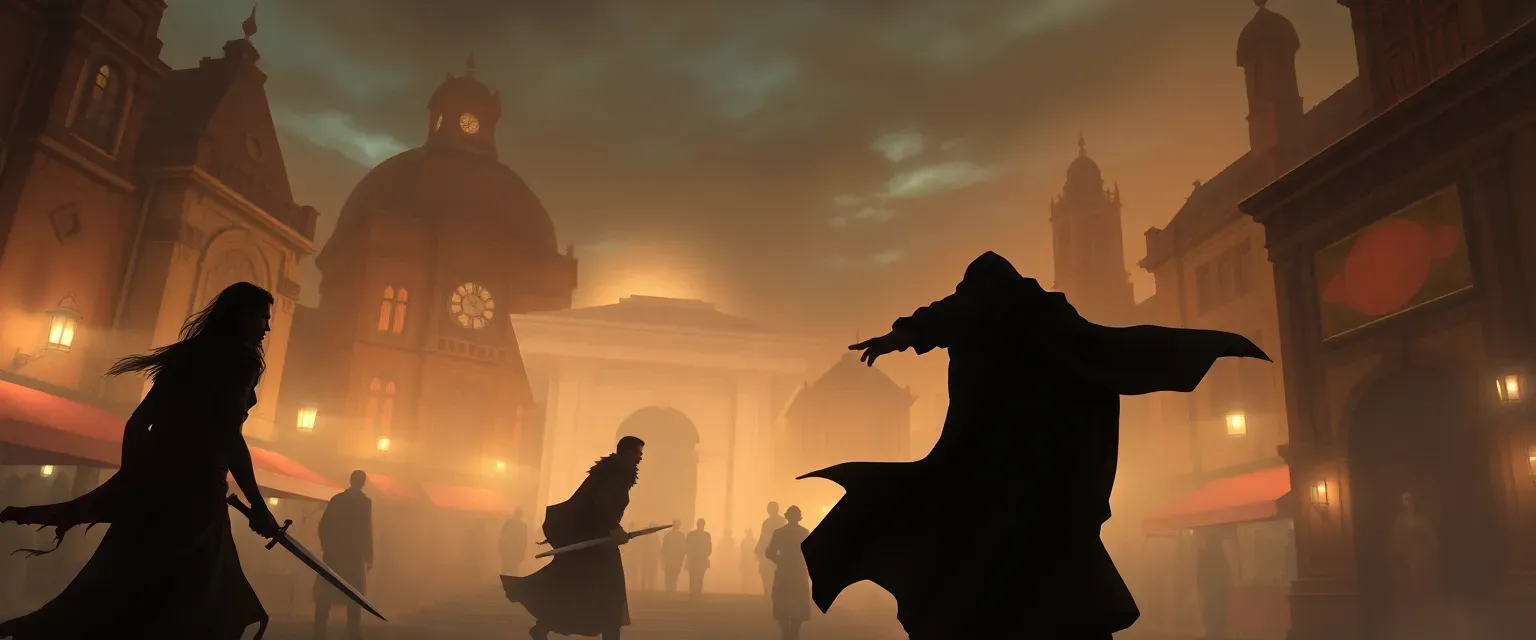 The campain should feature 3 Characters who meet at the execution of one of the character