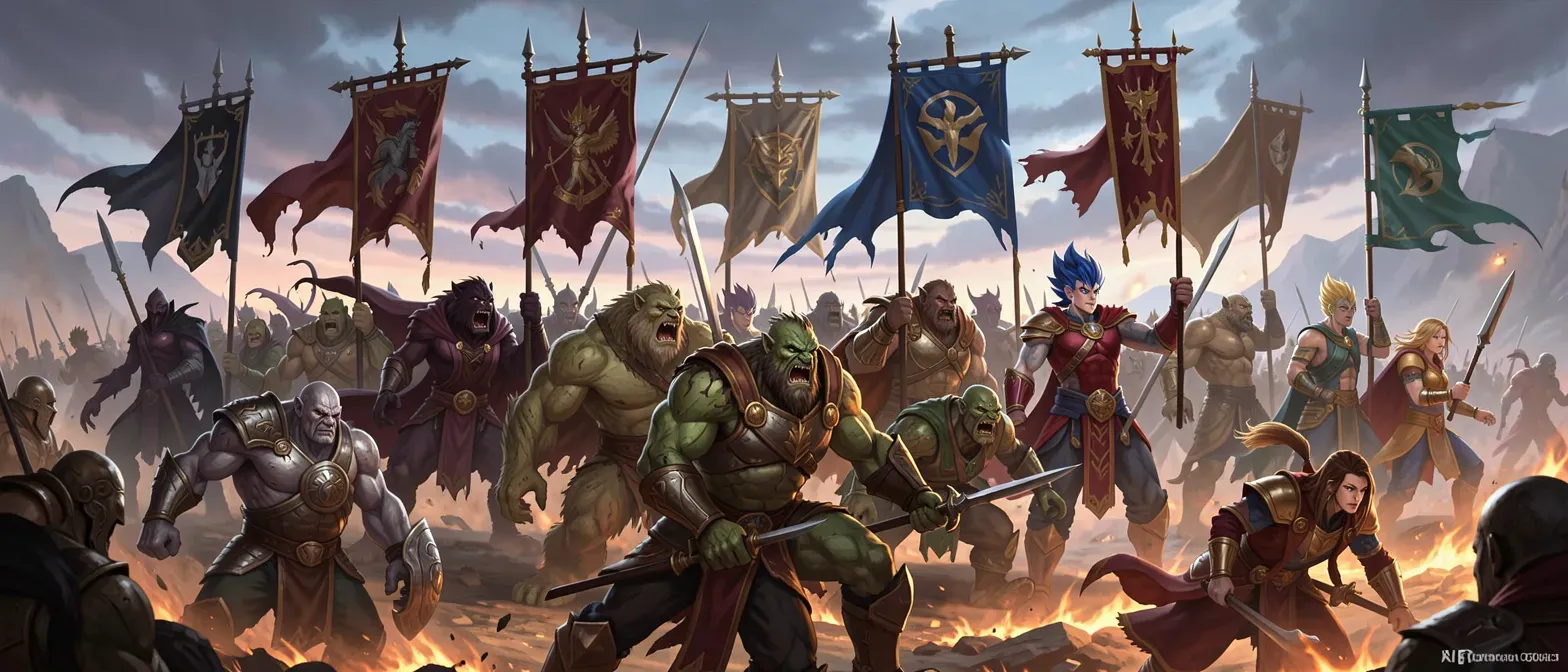 First field of horrors 
The town of ragoth 
The armies of 7 kings 
Battle of the 4 races vampires 
Werebears 
Mutant ogre
Human sayian hybrids