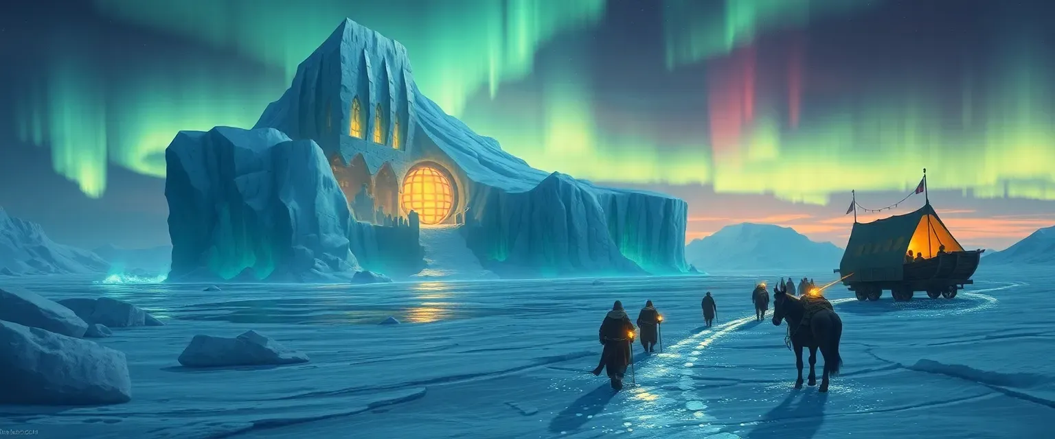 Campaign in the land of snow.
Setting is cold tundra, snowy mountains.
Various small cities and settlements as well as a library hidden deep in the iceberg.

Make cities and story there.