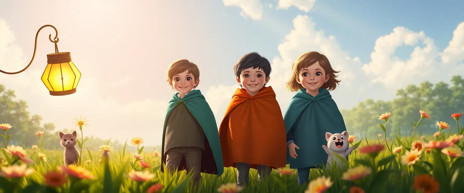 For 3-4 kids of 7 years old.
I'm new. 
Fairy tales