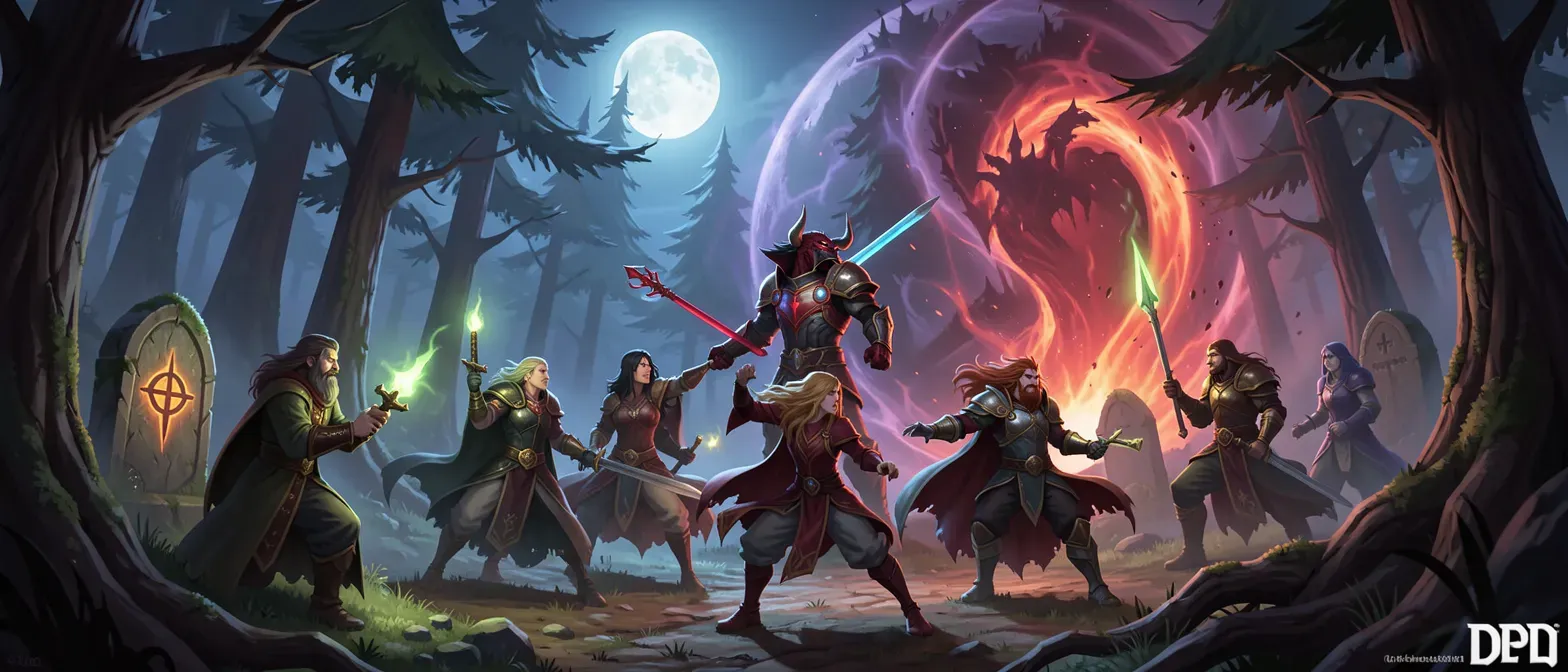 Character image for Grimdark, Horror Fantasy, Darkwoods, ancient crypts hidden from knowledge, vampires, secret portals to an alternate plane