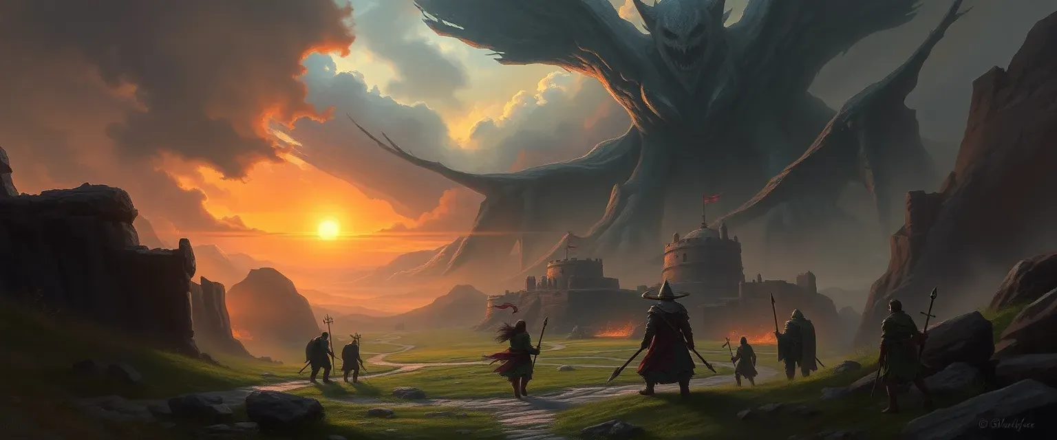 Create a land called Eternia guarded by a guild known as the Order of Eternity with 6 heroes protecting it

Zeriel guardian of light the leader of the order and grand protecter of Eternia

Voltaris caster of bolts

he gaurds the order of  eternitys grand meeting  hall with his fabled lightining bolts



Stoneback protector of land the old wise turtle who shaped everything from the smallest vallies to the largest mountians

fuscus the nightbringer the shadowy spirit who brings the sun down and the moon up
at night

Aqualis summoner of the storms

 Controls weather and all wonders of the skies

Embris keeper of flame

a fire elemental who uses her mighty dragon staff to cast great flames at foes who  also blesses those who use fire for good  and curses those who use it for evil.

there is a seventh member who unfortunatlly  
turned to darknes....

Vorathiel the dark conquer 

the demon king who wants to conqure Eternia and turn it to darkness under his reign who was exiled from the order for his darkness  wchich only grew the hatred in his heart.