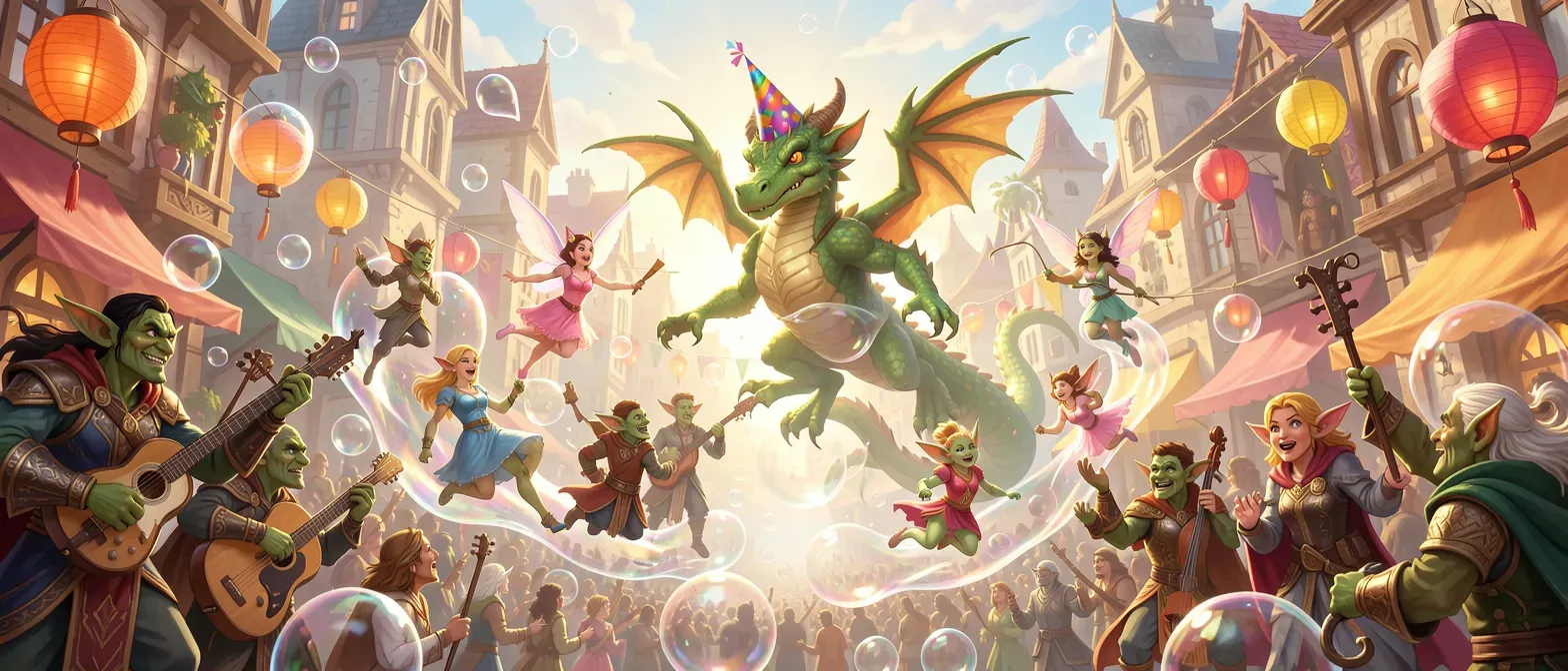 A lighthearted high fantasy campagin