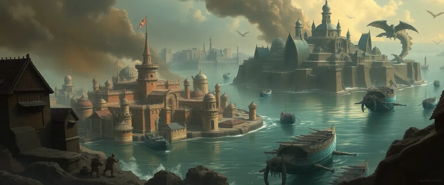In Thalor's bustling port, wild rumors swirl of an "Abyssal Cabal" secretly replacing leaders with fish-like doppelgangers plotting to drown the world. Most scoff, but your party sees a chance to profit by from what you believe are stupid conspiracy theories. But  the further you go, the more you discover, the worse conspiracy theories miss the depth of conspiracy. Dive into vibrant coral mazes and storm-lashed ruins, chasing whispers of sahuagin hybrids. Face kraken sentinels and deceitful merfolk while uncovering bioluminescent artifacts that grant water-breathing but spark maddening visions. Sabotage shadowy rituals, rescue captives from grotesque mutation vats, and unravel a chilling truth: the cabal is real, and the flood is coming.