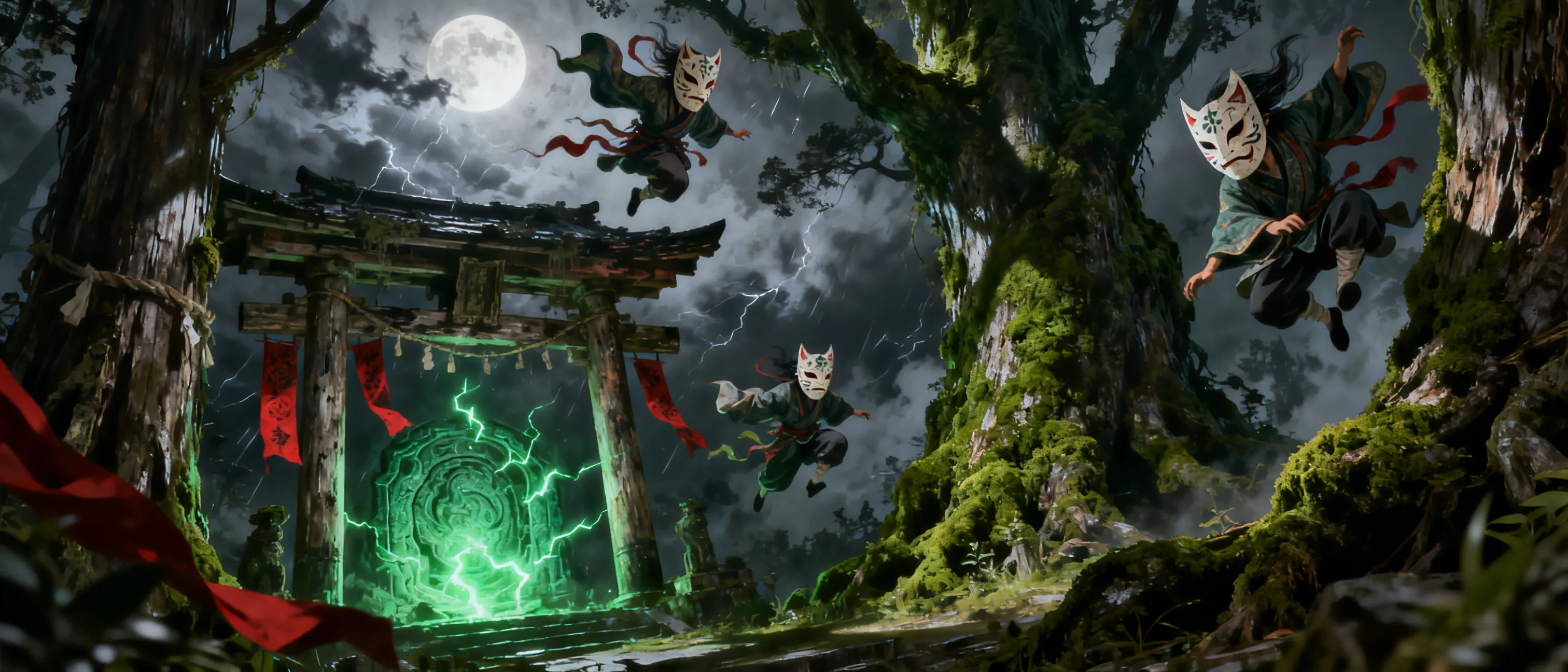 Character image for I want it to be a Japanese themed world set with a High Fantasy with all the Mythology of Jappanese lore fit into the world