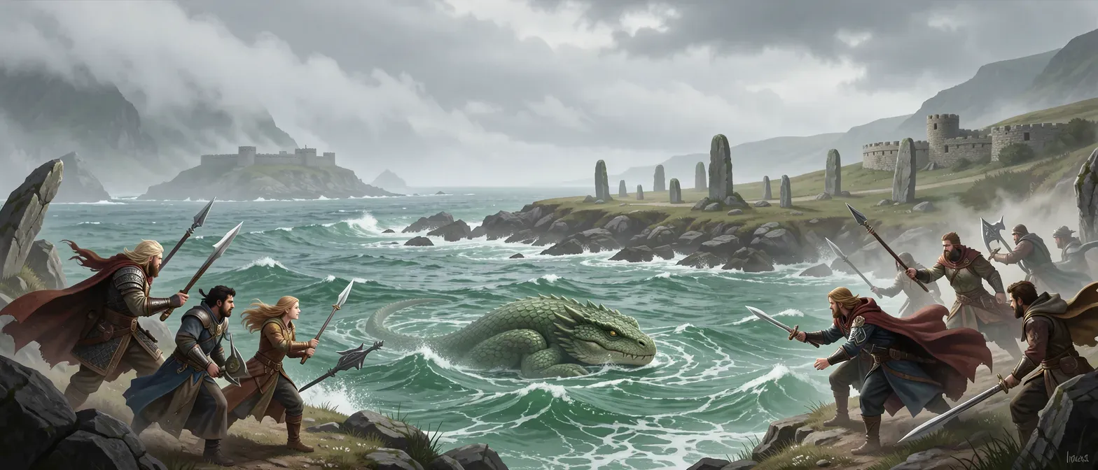 Character image for Celtic themed, linnorm