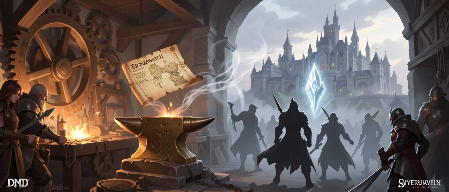 Start in small town called tin town. 3 main cities. Big story about missing 3rd city. Ancient city thats on a peice of the map thats ripped off