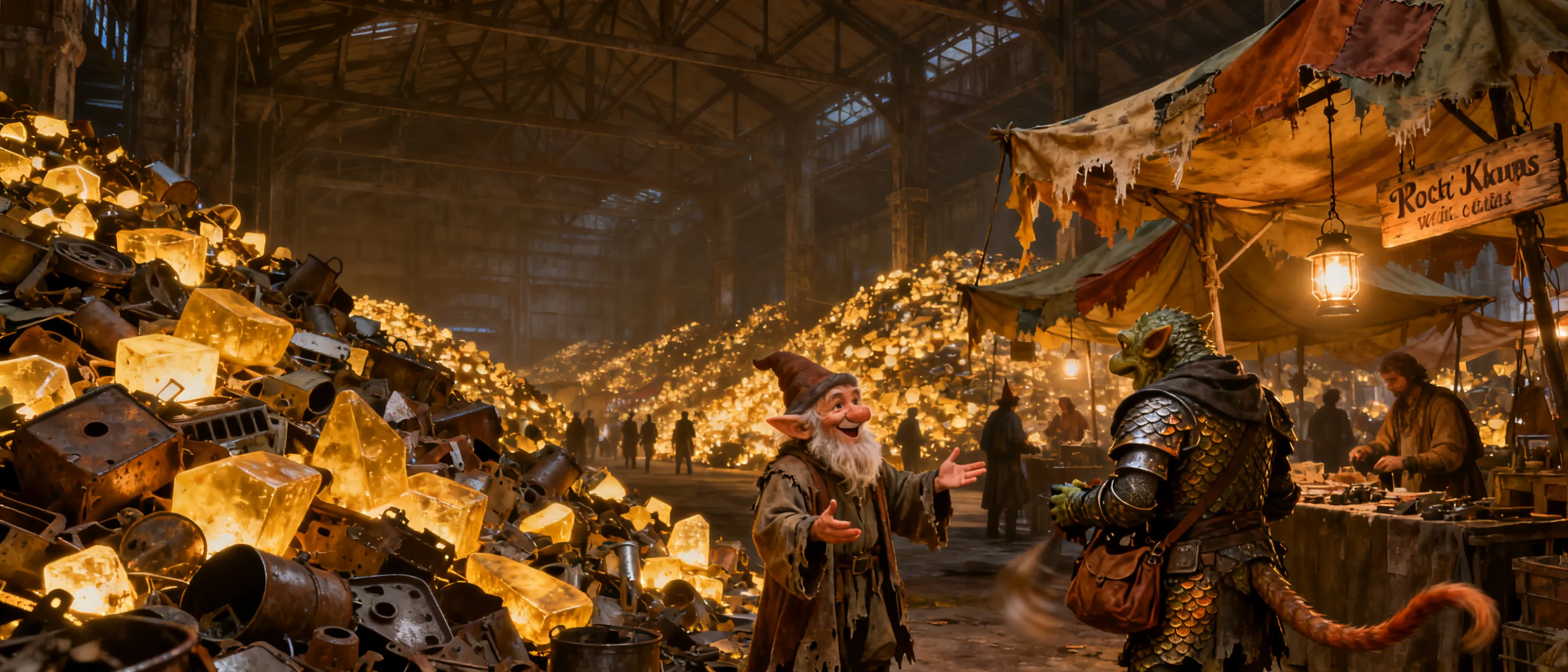The Gnome Depot and IKobold Swap meet. The players find themselves in a pocket dimension that is literally a world of a massive garage sale run by gnomes and kobolds. Ever item here is odd and quite a few are cursed! Can the players find a bargain? A diamond in the rough? Or unleash a bound demon or worse!?