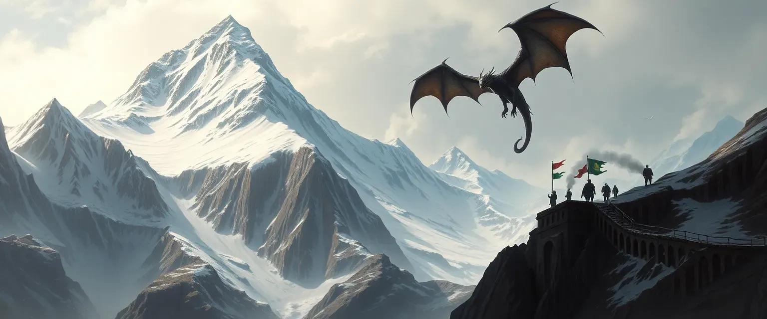 BBEG is a dark lord who has control over an ancient dragon. Party starts at level 1. Multiple sessions needed to complete. Dark Kingdom and the other kingdoms are divided by a giant mountain where the ancient dragon resides. Dragon must pose a challenge for the party but still beatable or able to get past it. Party expected to be at least level 3 by the time they get to the dragon.