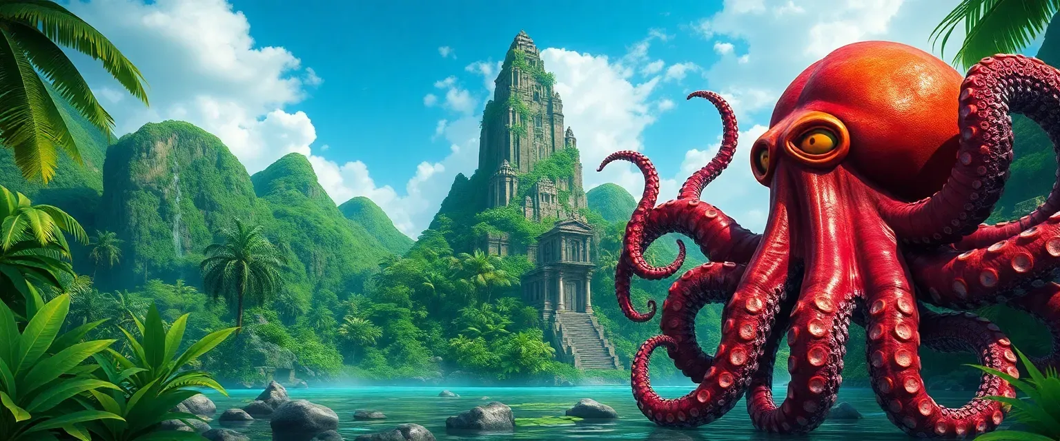 Character image for Oodako is a giant octopus who briefly slithers ashore on Farou Island to steal special berry juices from the natives, but it is interrupted by King Kong. Oodako is an enormous beige-colored octopus with no other distinguishing features.