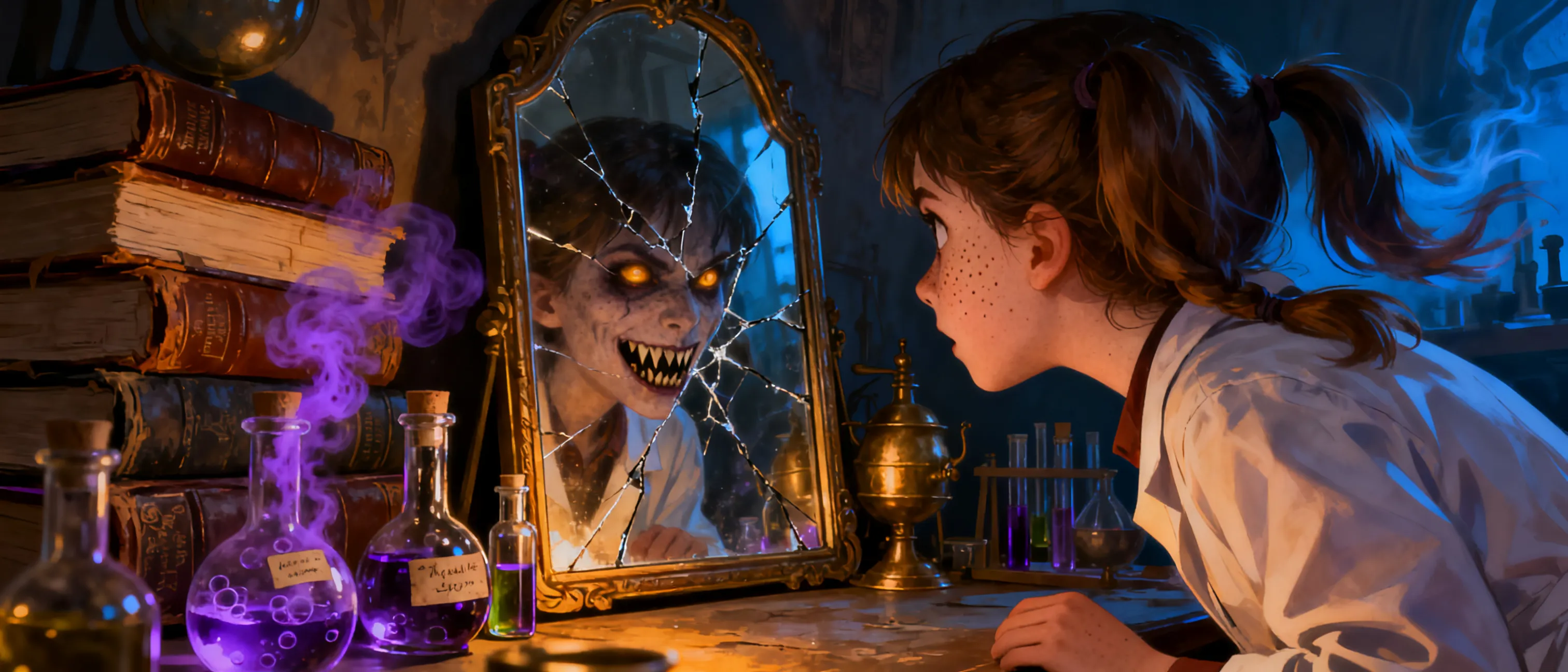 Character image for I’m a boy that just got turned into a beautiful girl with freckles and pigtails