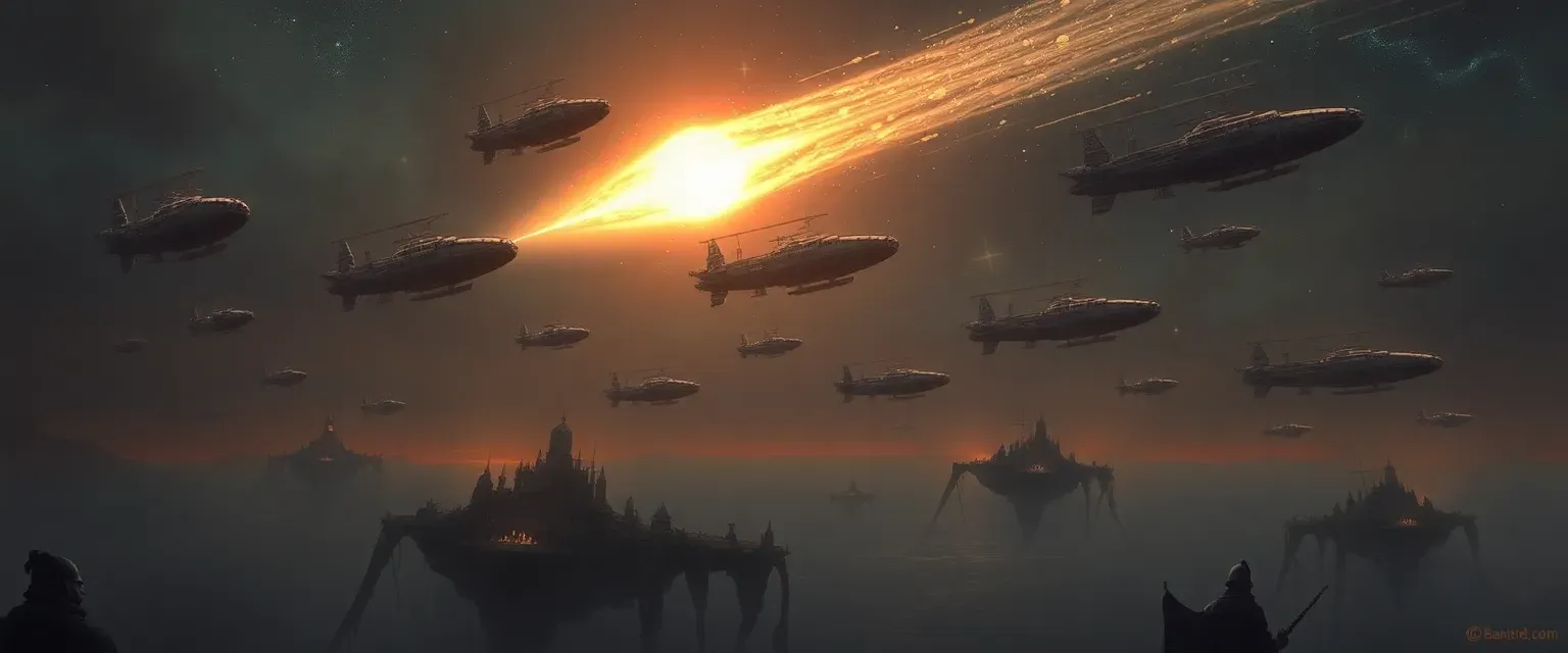 Voyage to the Starfallen Isles: Nautical exploration across floating islands crashed from the stars. Incorporates pirate skirmishes, alien artifacts, and cosmic horrors, with players captaining airships in search of a legendary wish-granting comet.