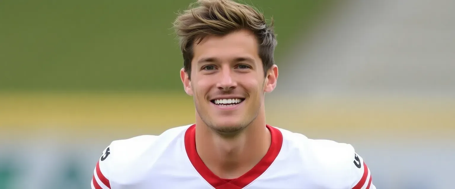 Kyle Dearing: Athletic star with muscular build, messy brown hair, hazel eyes; professional footballer known for infectious smile and down-to-earth personality.