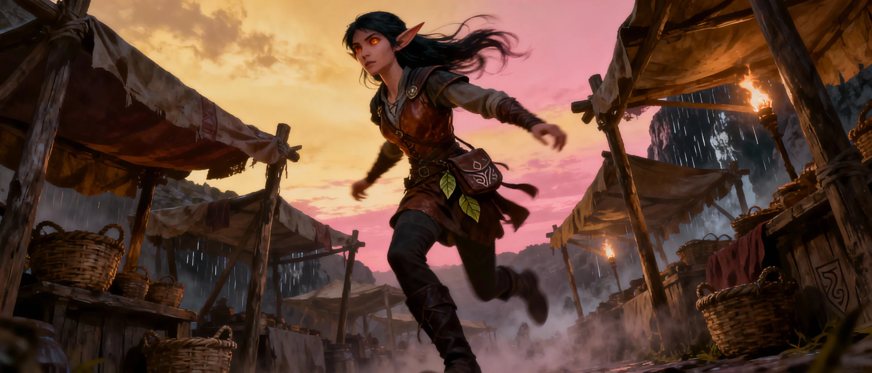 rogue elf with drow lineage