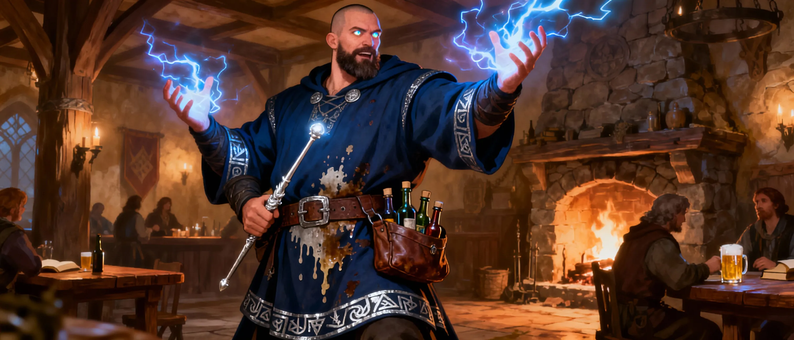 Extremely strong acholic wizard