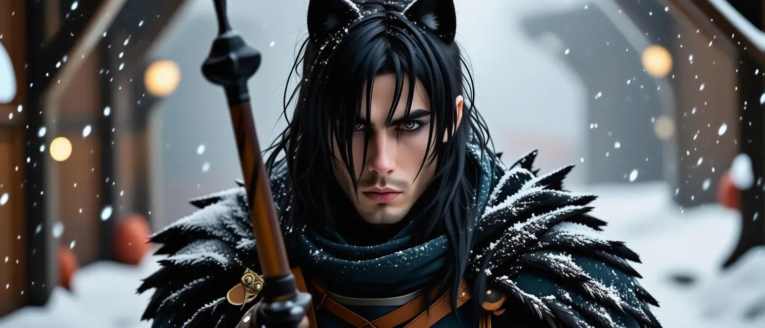 Name: Forgery Hunter 
Role: Commander of the Russian military camp
Heritage: full Russian
Species: Human-Wolf
Hair: black
Gender: male
The Enemy to Forgery: Meridia 