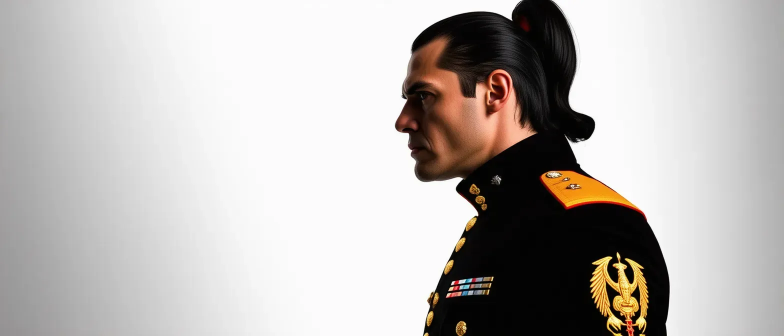 Name: Forgery Hunter 
Role: Commander of the Russian military camp
Heritage: full Russian
Description: He commands the military camp that in prisoned some Meridian warriors, now his one goal is to keep the Meridians from escaping his grasp
Species: Human-Hydra
Hair: black