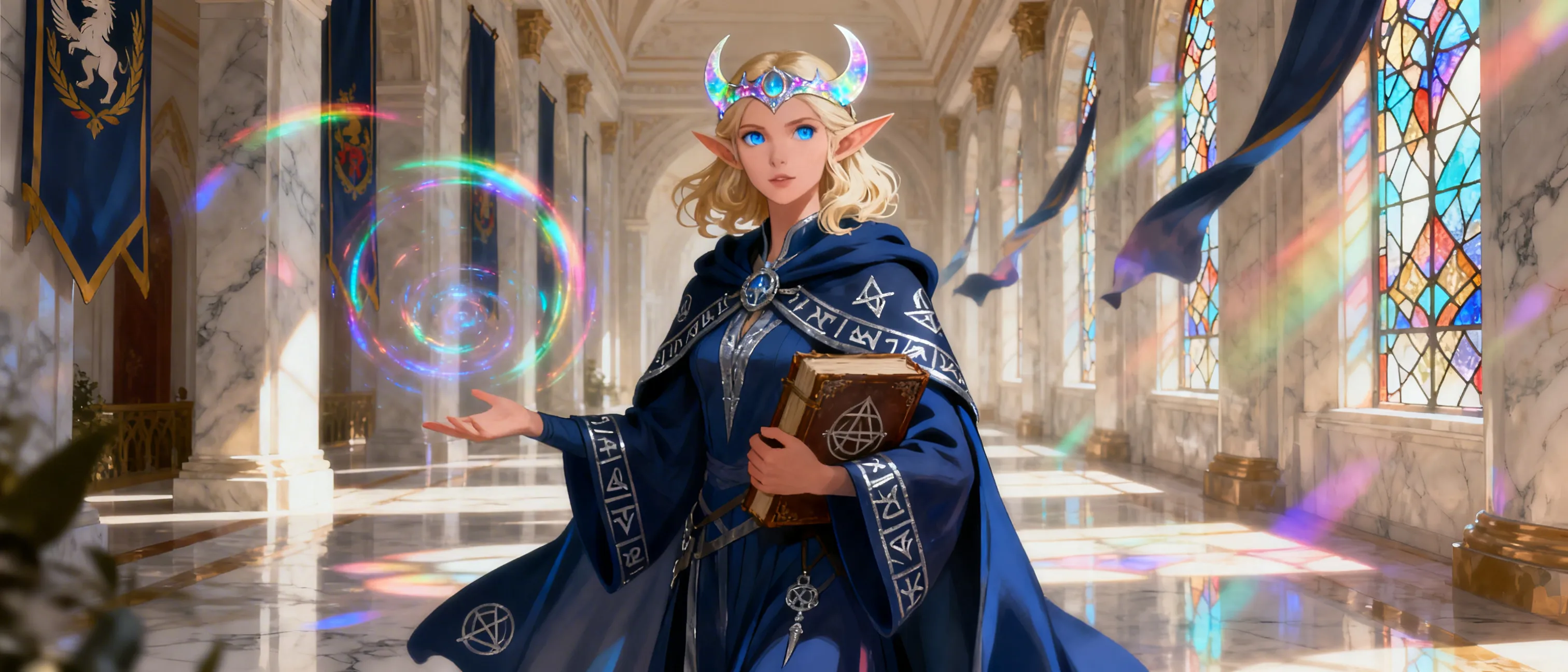 high elf mage princess child