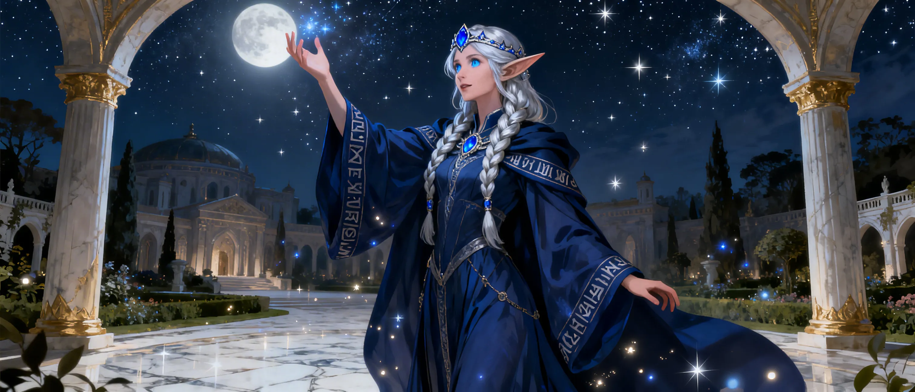 high elf mage princess child