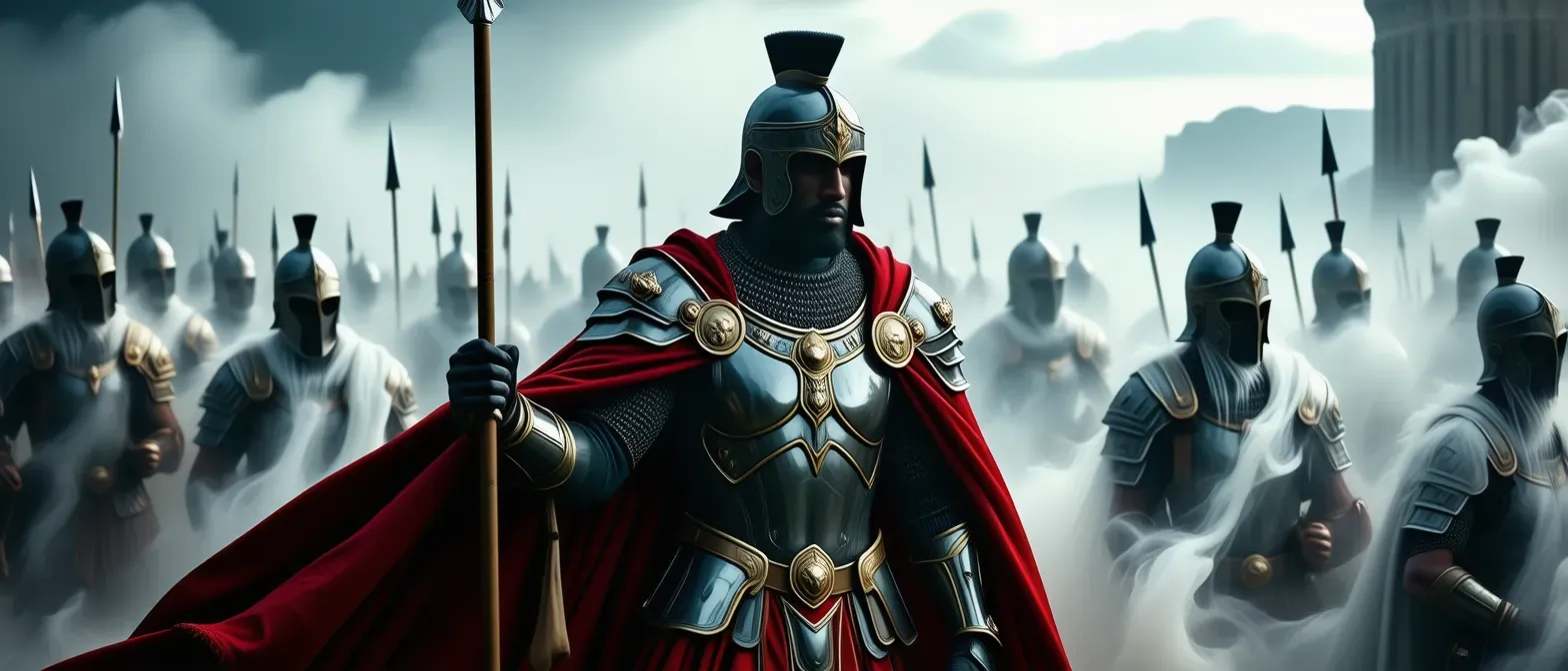 This D&D character is based on historical person. Make sure to pass the name and the detailed description of Napoleon to the image model. He should be level 20.

Alexander the Great – The Reckless Conqueror
This Vengeance Paladin channels the favor of battlefield gods, charging headlong with “Hellenic Onslaught,” a thunderous spear-wave that knocks foes prone. His “Phalanx of Glory” conjures spectral hoplites to shield allies, while “Macedonian Rally” grants allies extra actions. His relentless drive and divine conviction make him both a frontline tank and a morale beacon, inspiring crusades across continents.