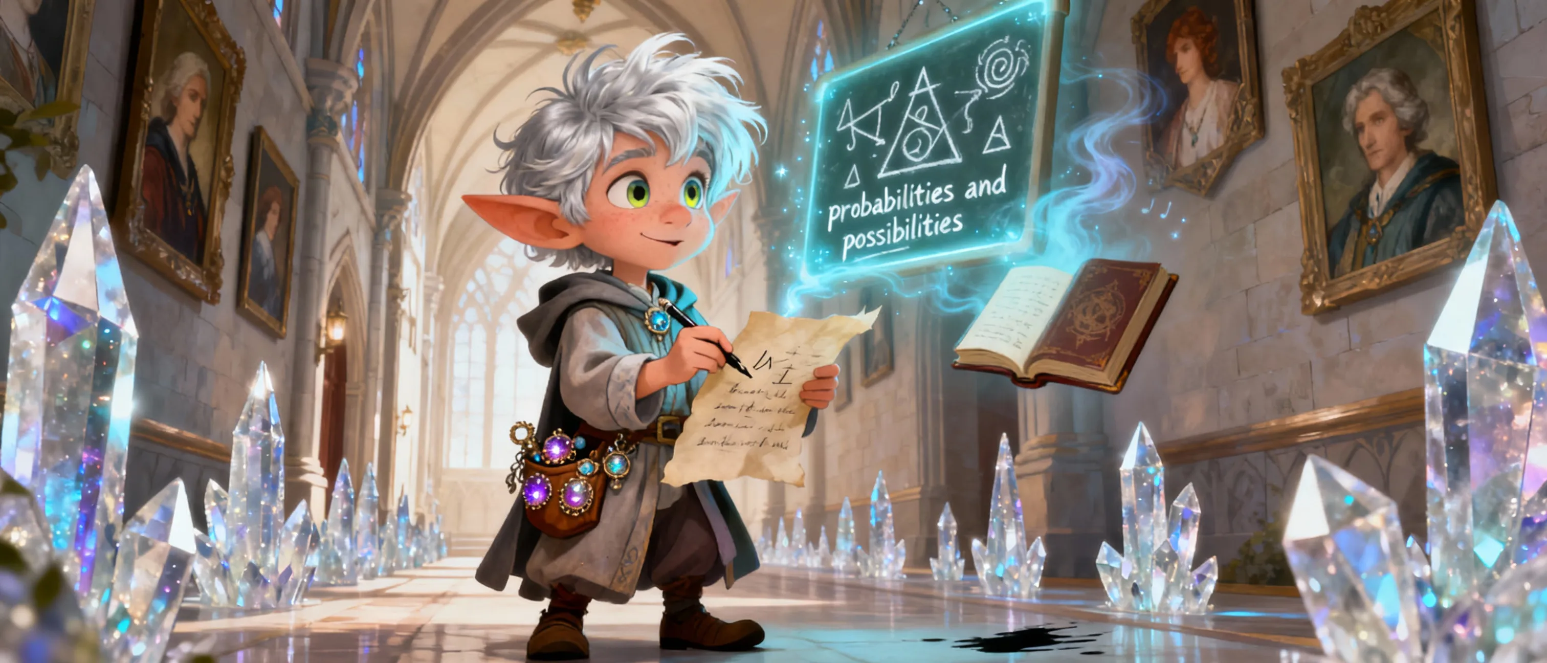 A middle school student who attends a magic school.