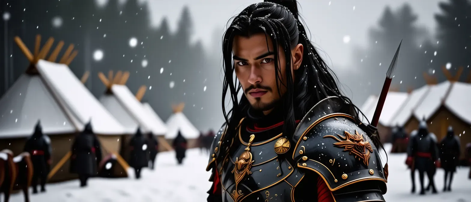 Name: Forgery Hunter 
Role: Commander of the Russian military camp
Heritage: full Russian
Description: He commands the military camp that in prisoned some Meridian warriors, now his one goal is to keep the Meridians from escaping his grasp
Species: Half Human-Part Dragon
Hair: black