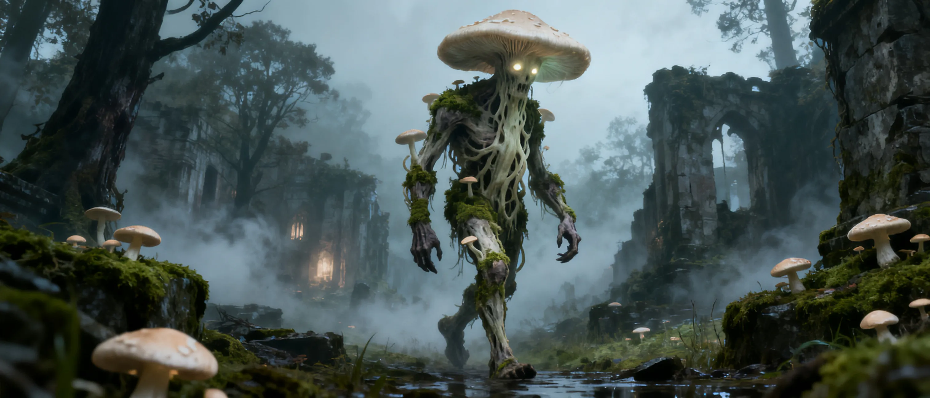 Paran is a mycelian, which is a parasitic intelligent fungi/mushroom species that reanimates and pilots host corpses and abandons the host after less than 7 years for a fresher body. The body Paran is using is a firbolg who died far from his home, the cause seeming to be suicide by slitting his own throat with a wood carving knife. The memories are vague but filled with grief and fear.