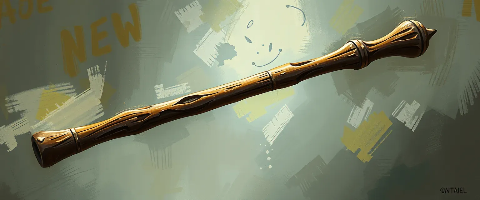 Worn Ritual Quarterstaff