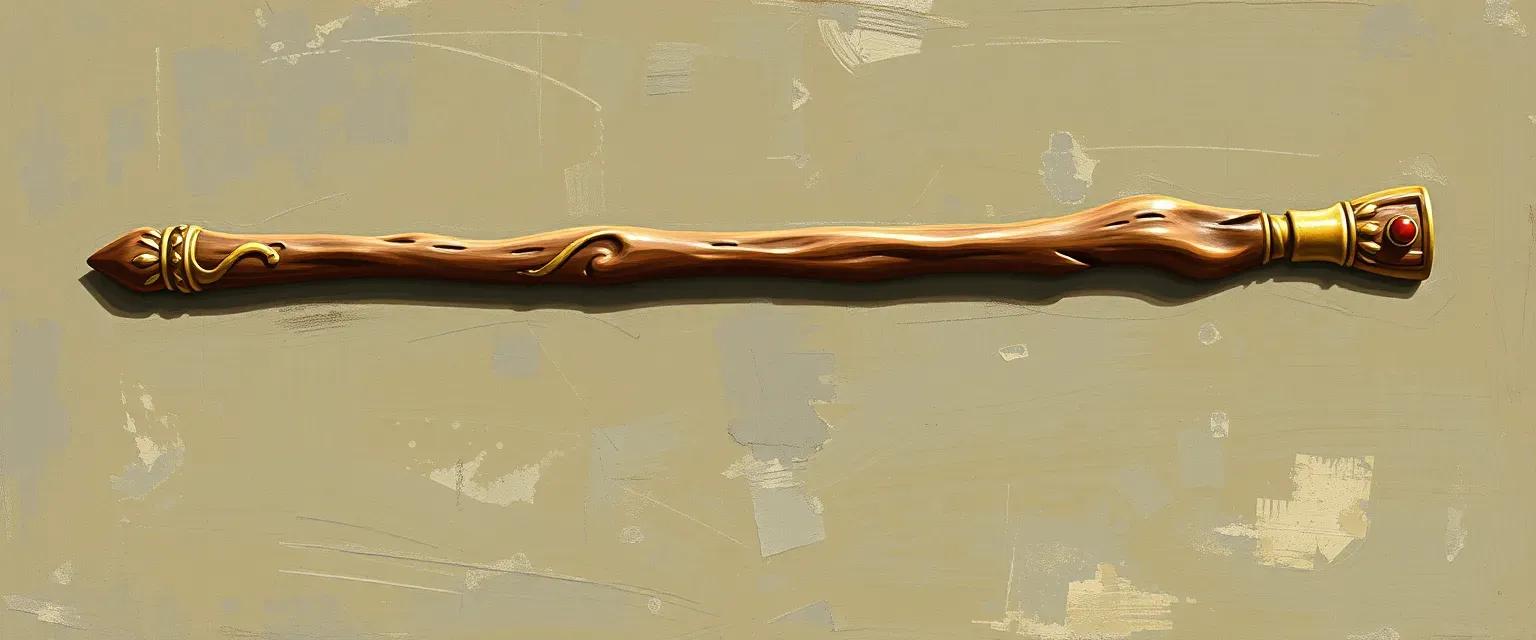 Worn Oak Quarterstaff
