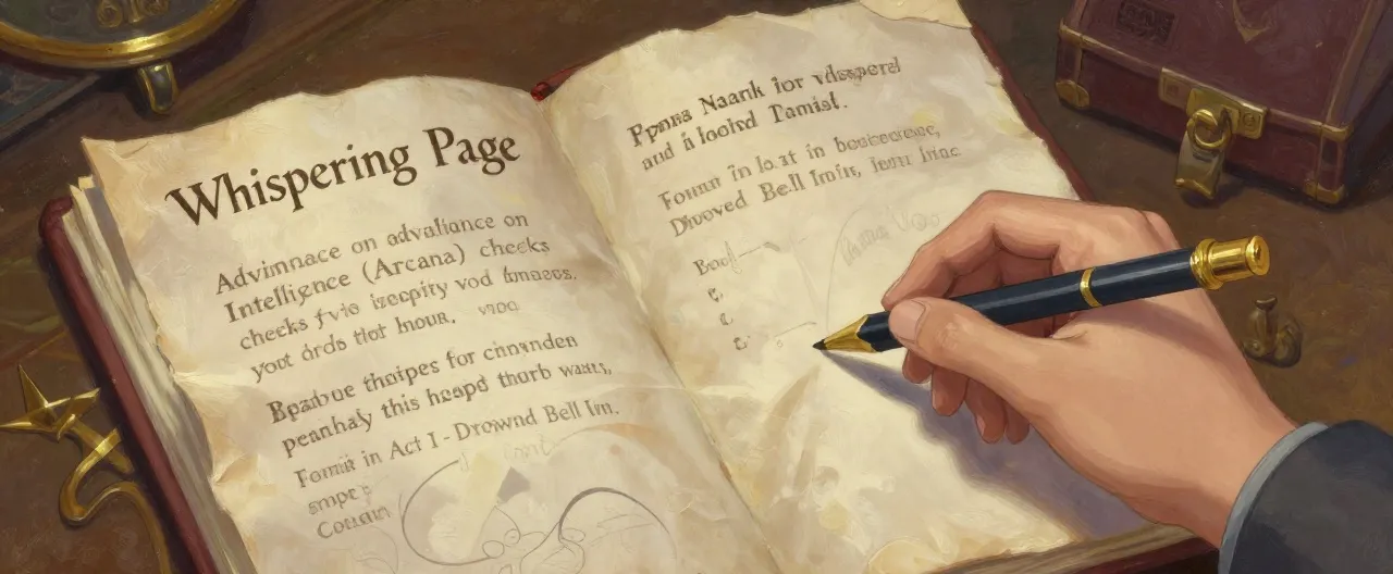Whispering Page Fragment