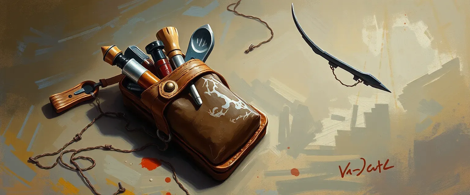 Well-worn Weaver's Tool Kit