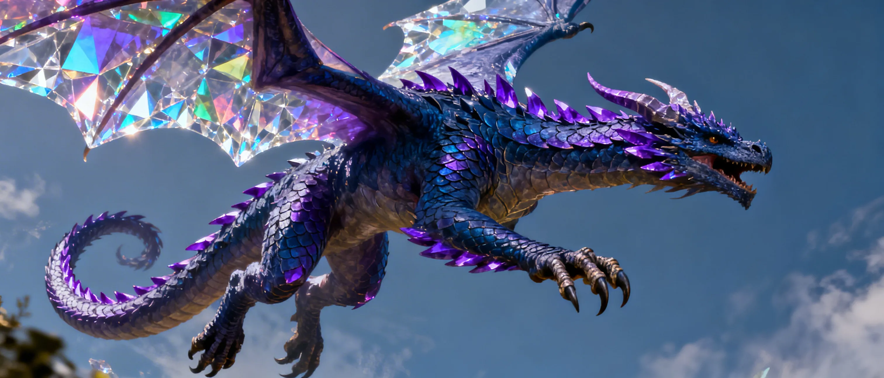 Psionic Tanzanite Dragon